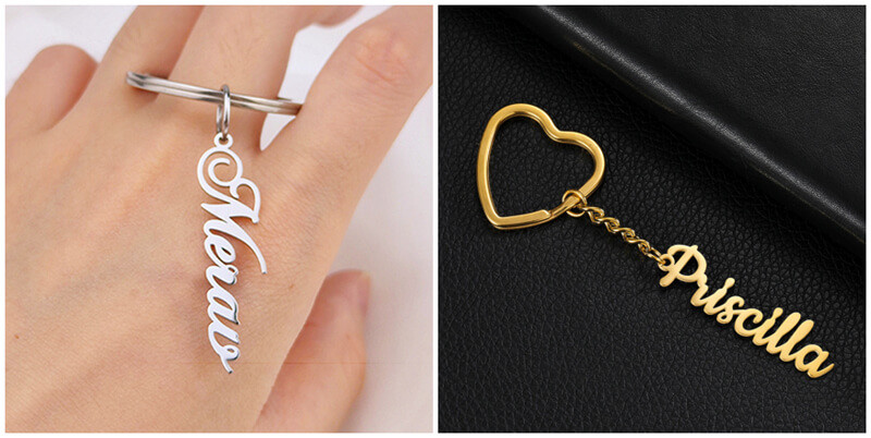 custom shaped metal keyring maker wholesale personalized heart keychains manufacturer